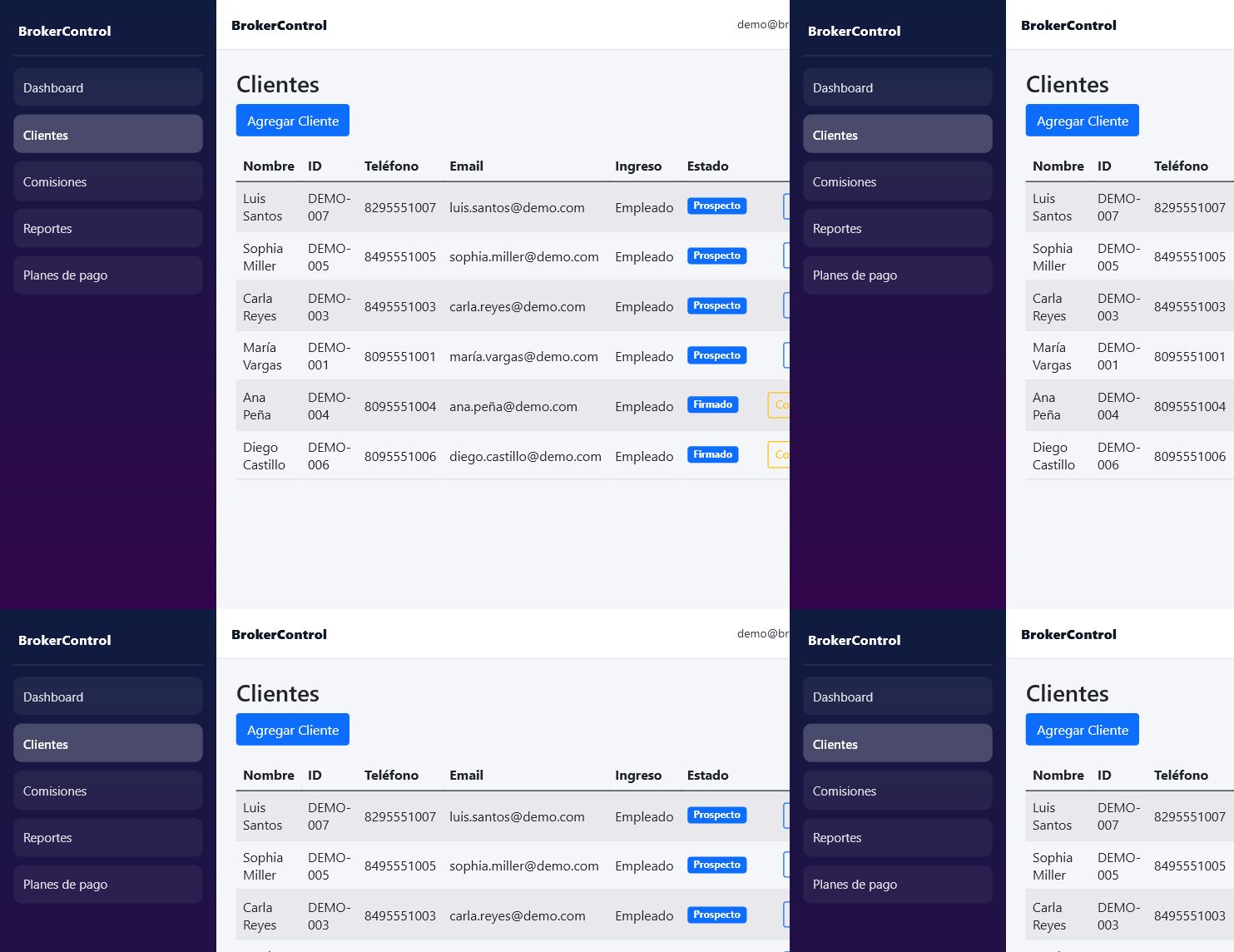 BrokerControl clients